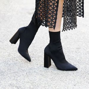 New Wool Stretch Ankle Boots For Women