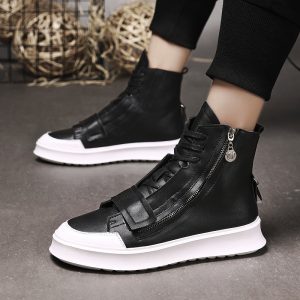 New Leather Winter Ankle Boots For Men