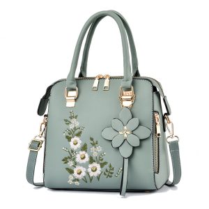 New Flowers Embroidered Handbag For Women