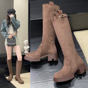 New Chunky Heel Summer Boots For Women