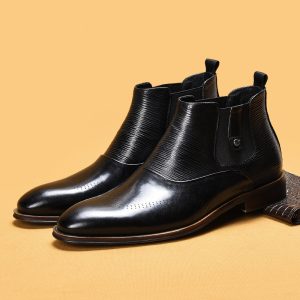 Leather Retro Winter Leather Shoes For Men
