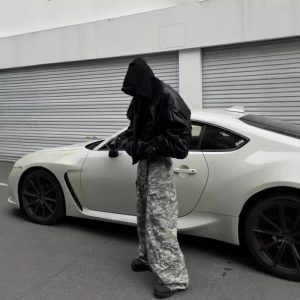 New Camouflage Workwear Straight Drawstring Pants