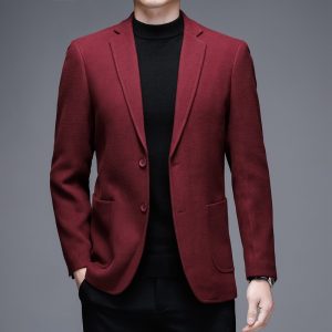 Men's Woolen Suit Thick Warm Jacket