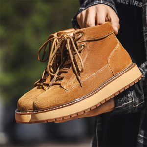 Genuine Leather British Retro Ankle Boots