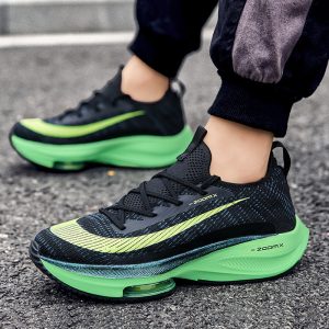 New Air Cushion Breathable Lace Up Knit Sneakers